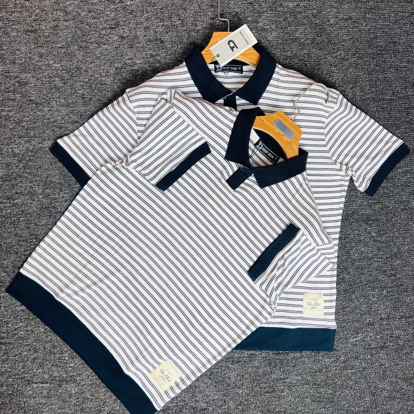 Old Money Polo T-shirt (OffWhite Black)